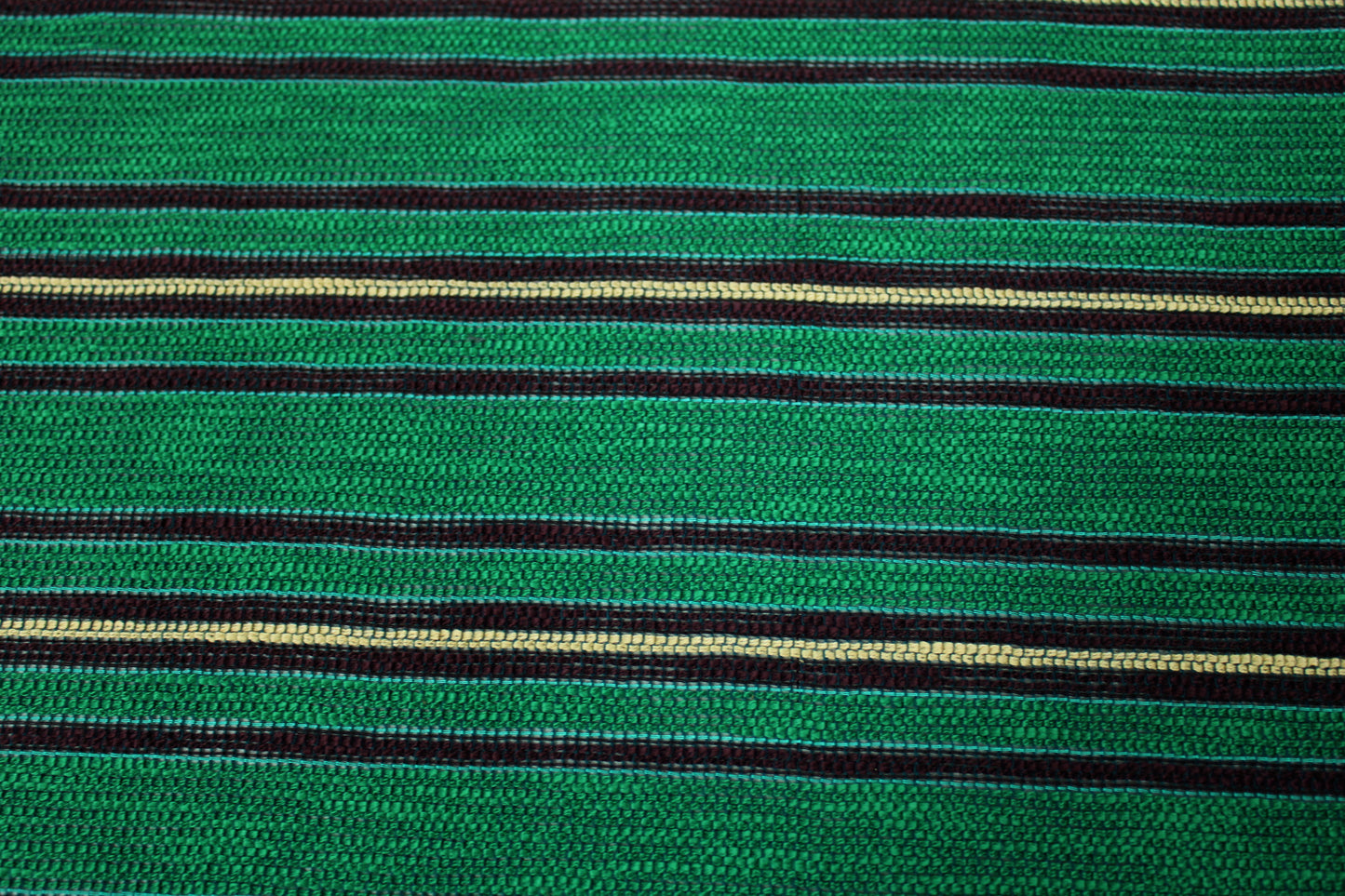 Tissu tweed à rayures - ton vert prairie - photo 5/5 | So Tissus