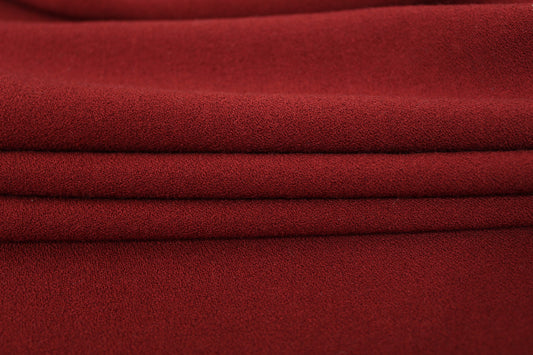 Tissu crêpe - bordeaux - photo 2/3 | So Tissus