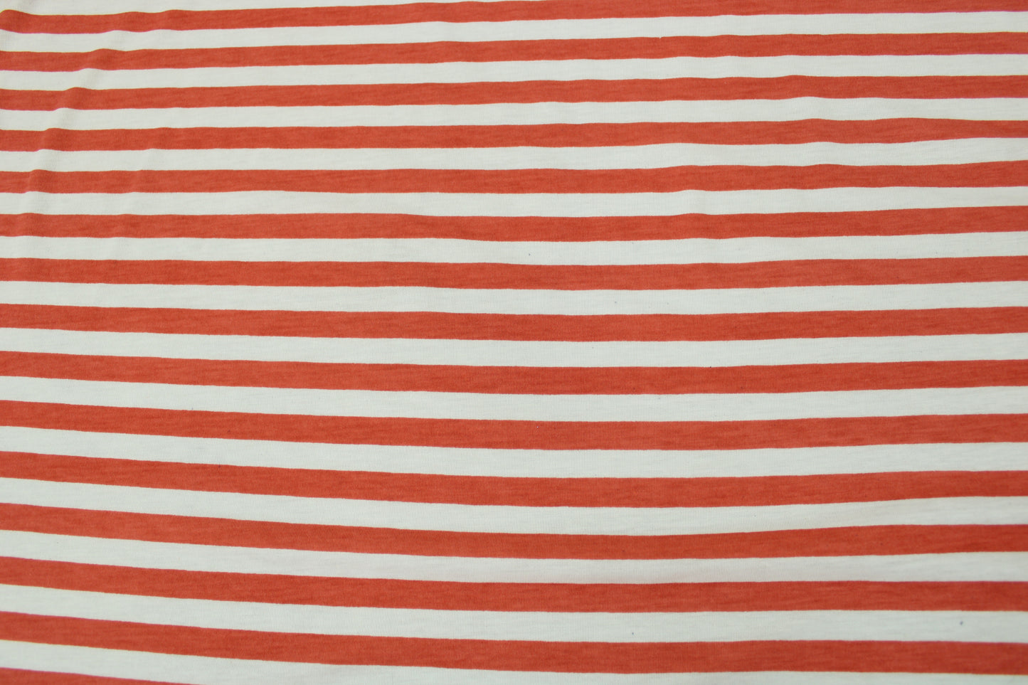 Tissu maille jersey - à rayures - corail et blanc - photo 5/5 | So Tissus