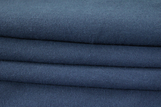 Tissu jersey coton - bleu pétrole - photo 2/3 | So Tissus