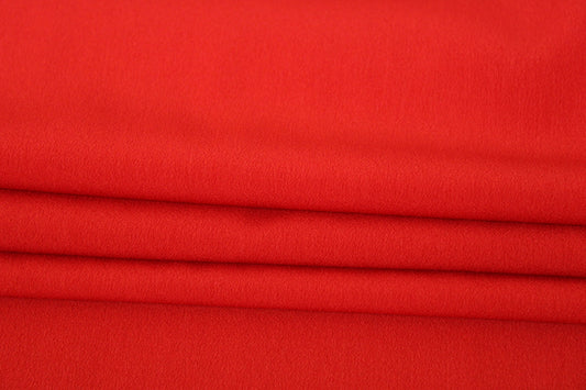 Tissu crêpe de chine - rouge - photo 2/3 | So Tissus