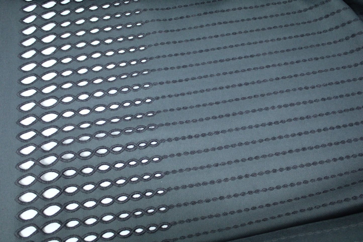 Tissu drap de laine brodé - gris souris foncé - photo 5/5 | So Tissus