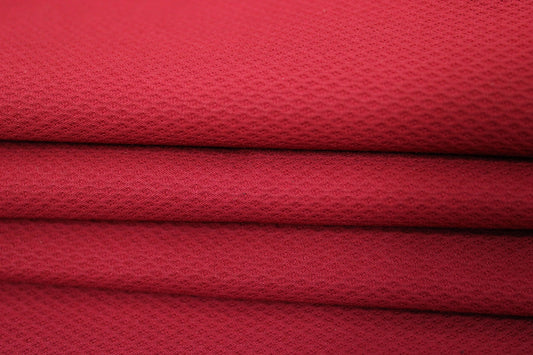 Tissu piqué de coton - framboise - photo 2/4 | So Tissus