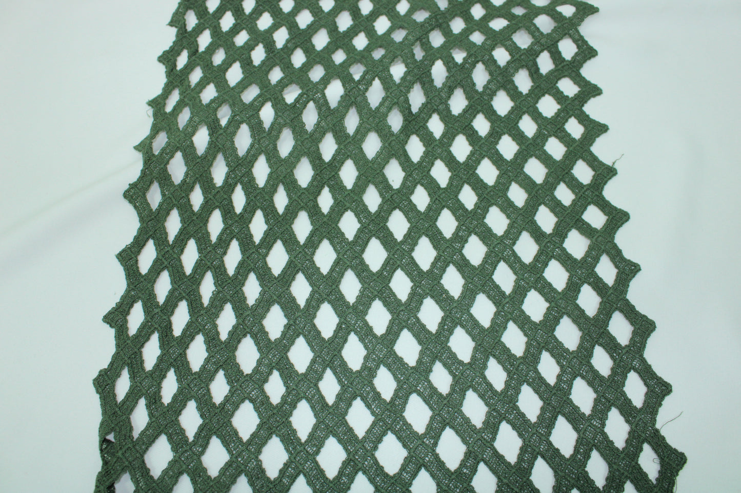 Tissu guipure à motif géométrique - kaki - photo 4/4 | So Tissus