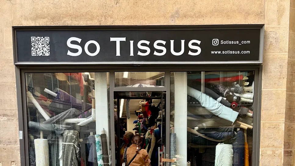 Devanture du magasin So Tissus