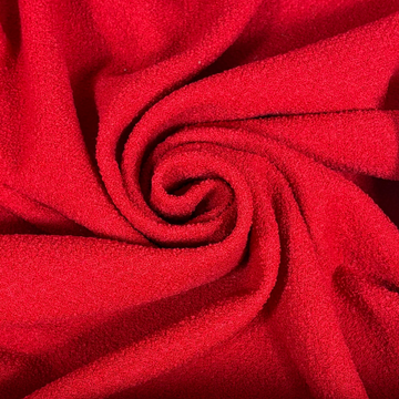 Tissu tweed de laine - rouge