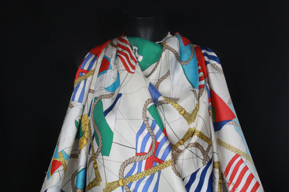 Tissu twill de soie - imprimé drapeaux - multicolore - photo 3/4 | So Tissus
