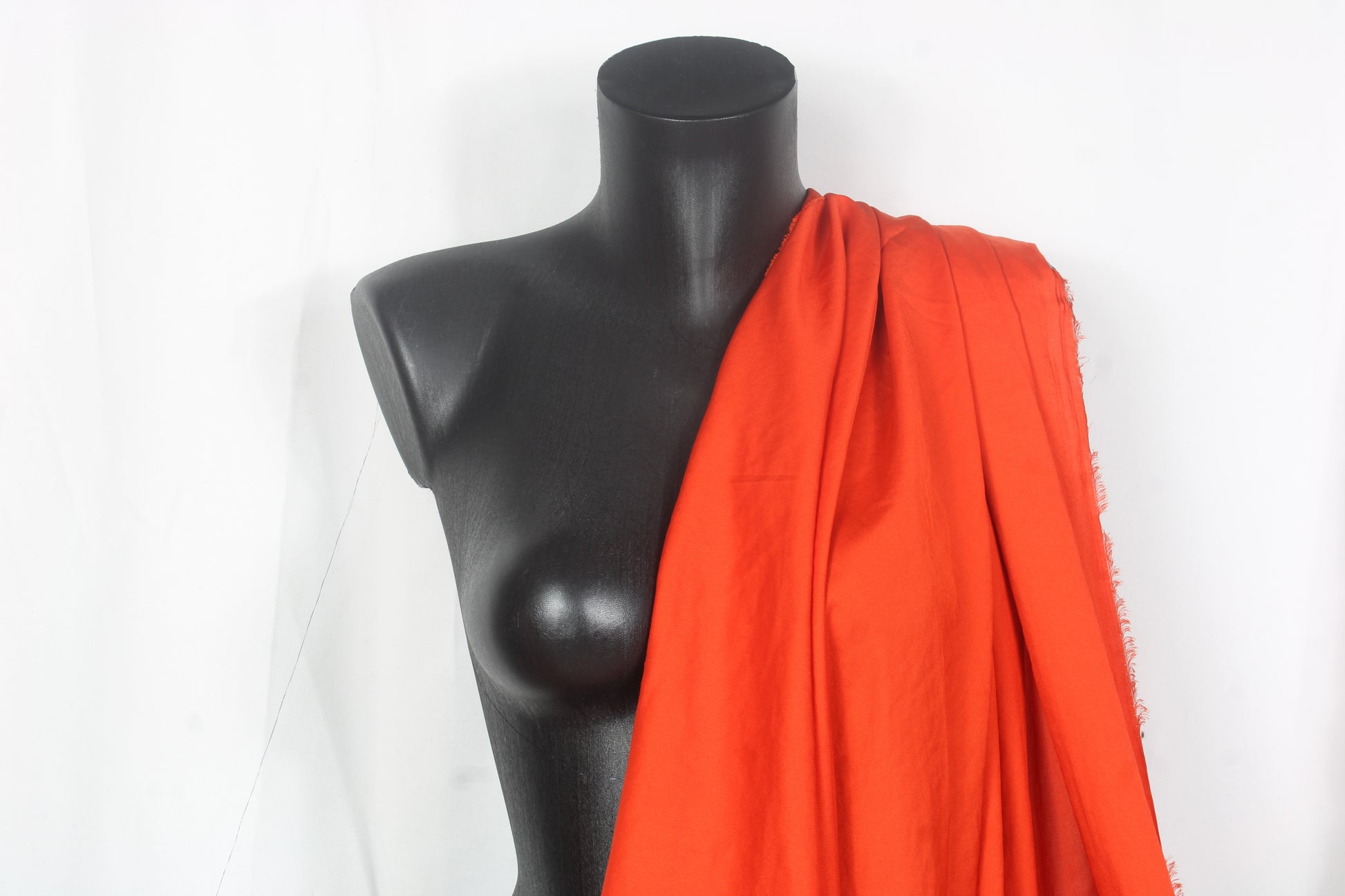 Tissu twill - rouge orangé - photo 4/4 | So Tissus
