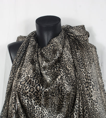 Tissu mousseline - imprimé leopard - petite taches - photo 4/5 | So Tissus