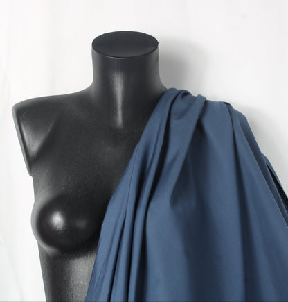 Tissu popeline de coton prestige - bleu pétrole - photo 4/4 | So Tissus