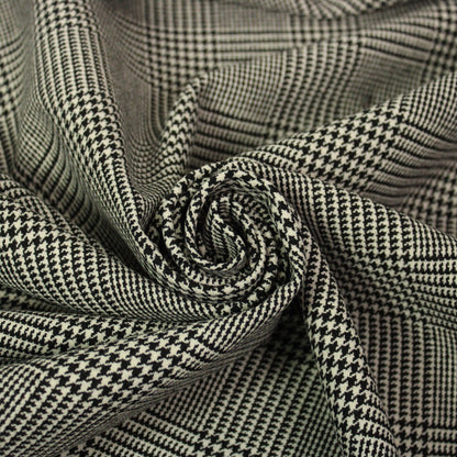 Tissu laine - prince de galles - noir et blanc - photo 1/5 | So Tissus
