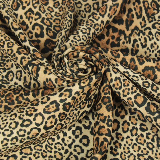 Tissu crêpe - imprimé leopard - photo 1/5 | So Tissus