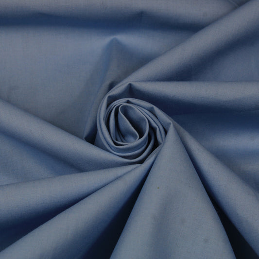 Tissu toile coton - bleu ciel - photo 1/4 | So Tissus