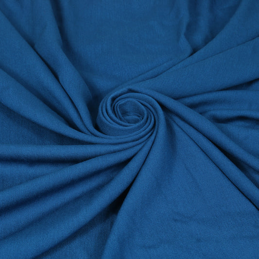 Tissu crêpon viscose - bleu canard - photo 1/4 | So Tissus