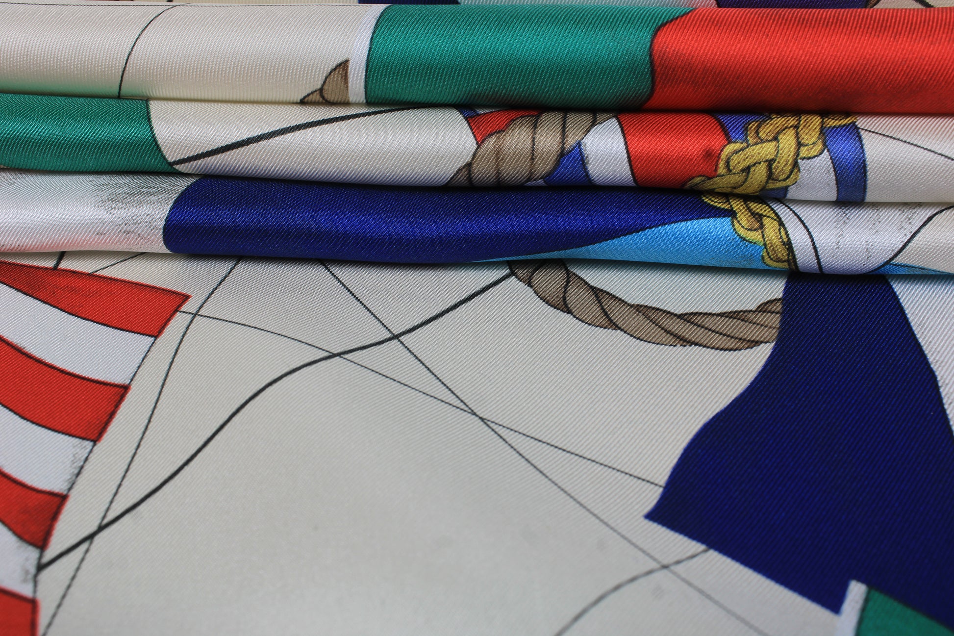 Tissu twill de soie - imprimé drapeaux - multicolore - photo 2/4 | So Tissus