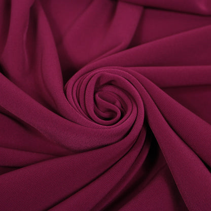 Tissu twill crêpe stretch - magenta - photo 1/4 | So Tissus