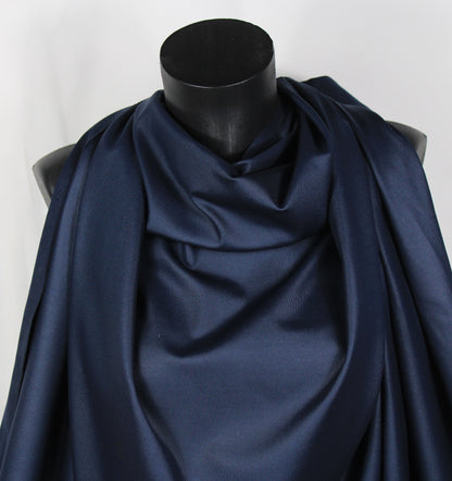 Tissu milano prestige - bleu marine - photo 3/4 | So Tissus
