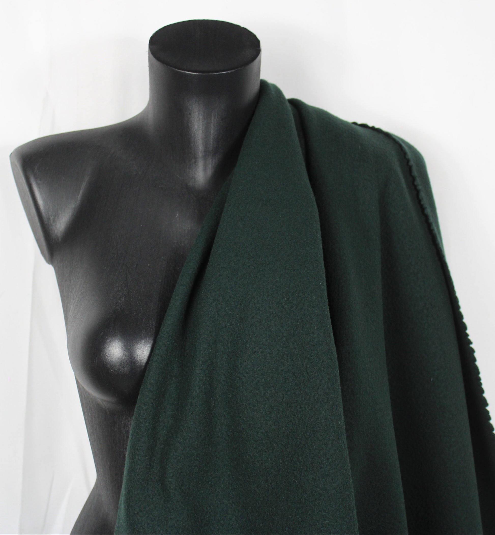 Tissu drap de laine - vert anglais - photo 3/4 | So Tissus