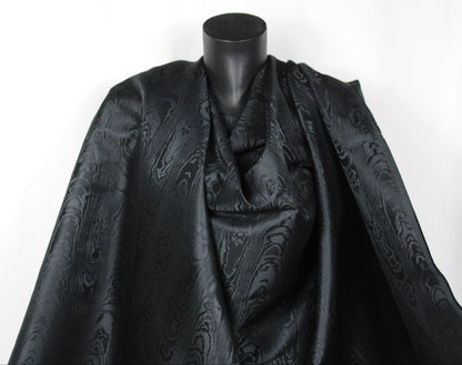 Tissu taffeta de soie - moiré - noir - photo 4/4 | So Tissus