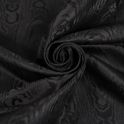 Tissu taffeta de soie - moiré - noir - photo 1/4 | So Tissus
