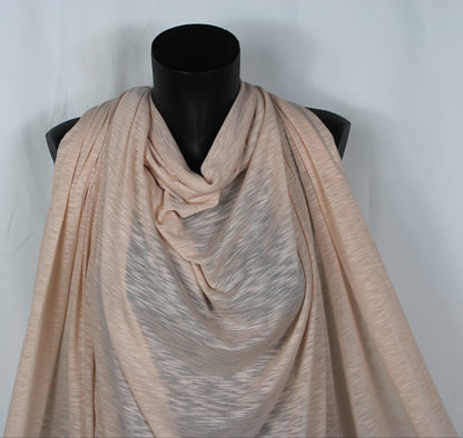 Tissu maille jersey - style jersey de lin - rose poudré - photo 4/4 | So Tissus