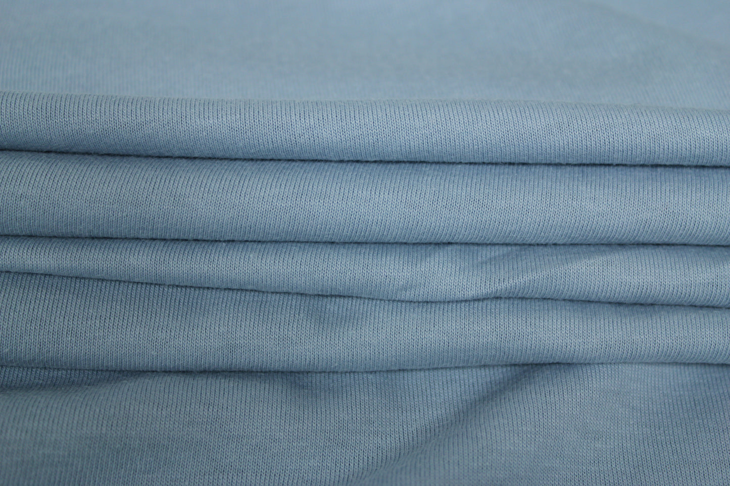Tissu jersey coton - bleu ciel - photo 2/4 | So Tissus