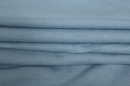 Tissu jersey coton - bleu ciel - photo 2/4 | So Tissus