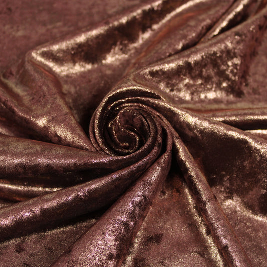 Tissu maille velours frappé  -  cuivre - photo 1/4 | So Tissus