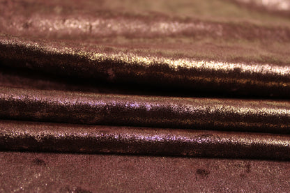 Tissu maille velours frappé  -  cuivre - photo 2/4 | So Tissus