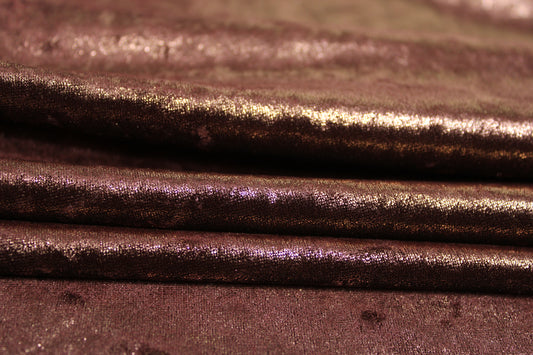 Tissu maille velours frappé  -  cuivre - photo 2/4 | So Tissus