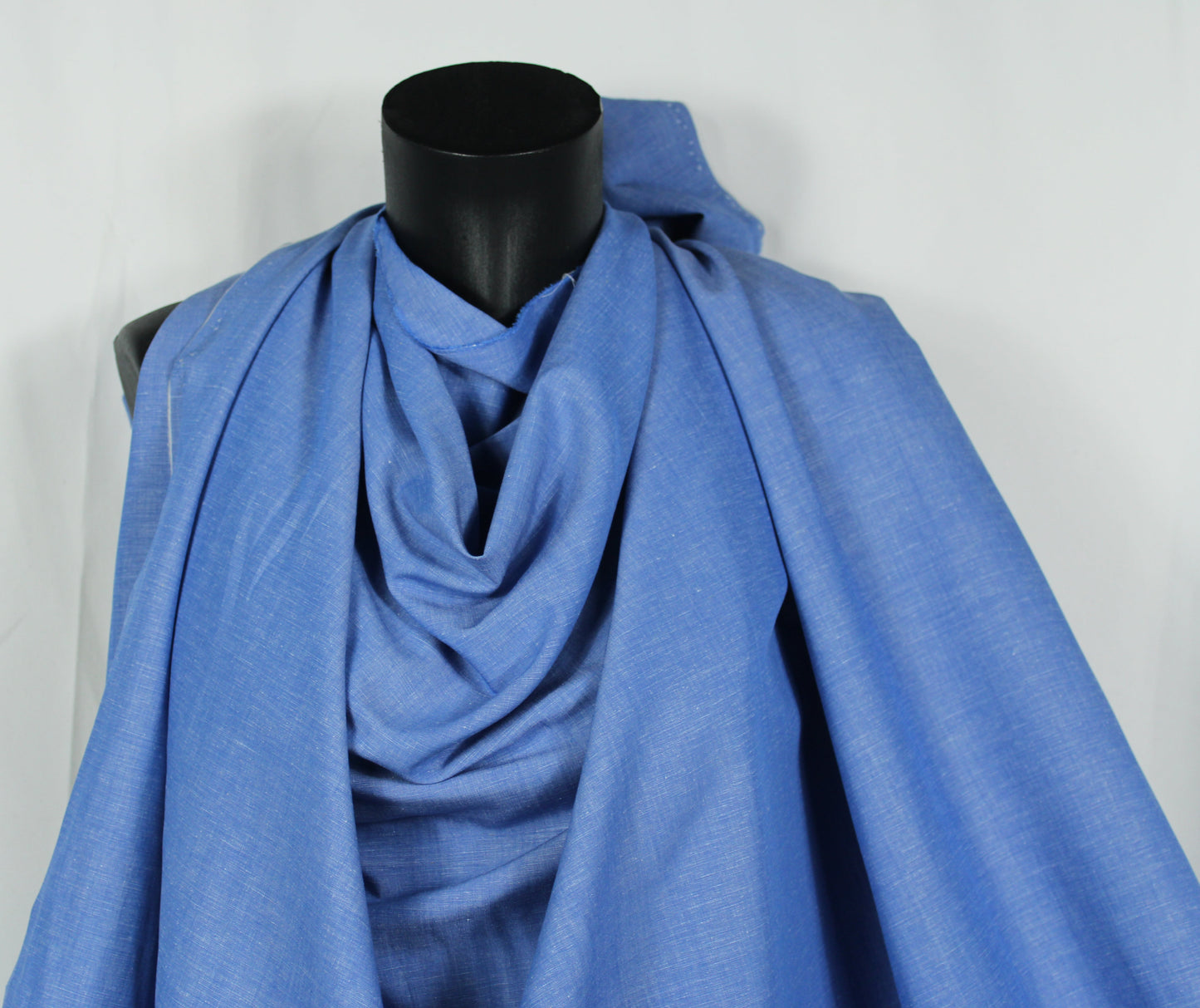Tissu chambray  - bleu - photo 4/4 | So Tissus