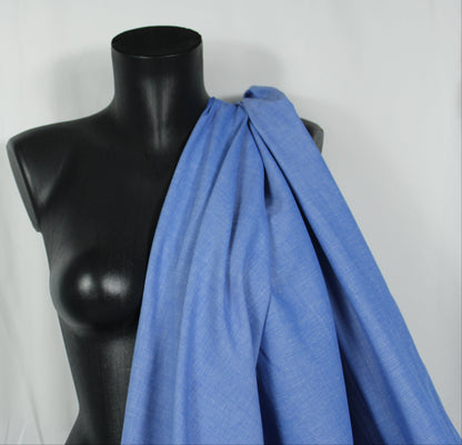 Tissu chambray  - bleu - photo 3/4 | So Tissus