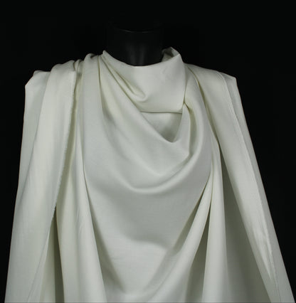 Tissu twill coton et lin - blanc - photo 4/4 | So Tissus