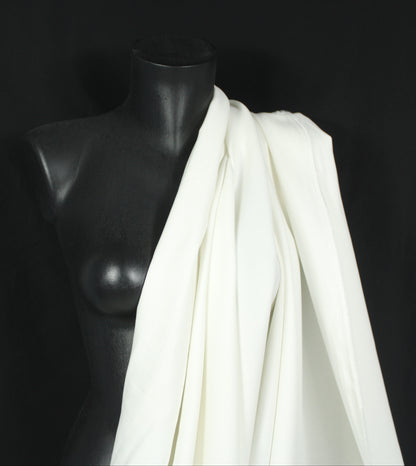 Tissu twill coton et lin - blanc - photo 3/4 | So Tissus