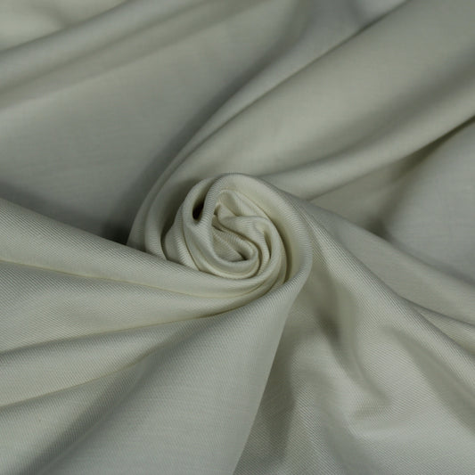 Tissu twill coton et lin - blanc - photo 1/4 | So Tissus