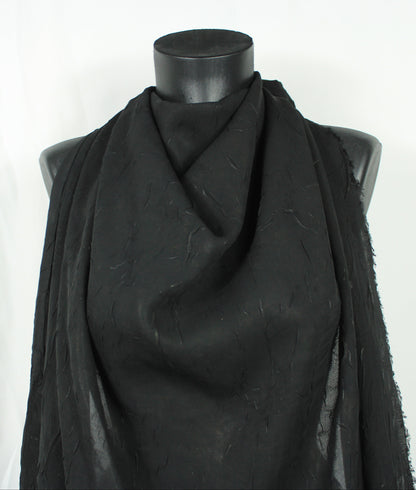 Tissu crêpon  - noir - photo 3/4 | So Tissus