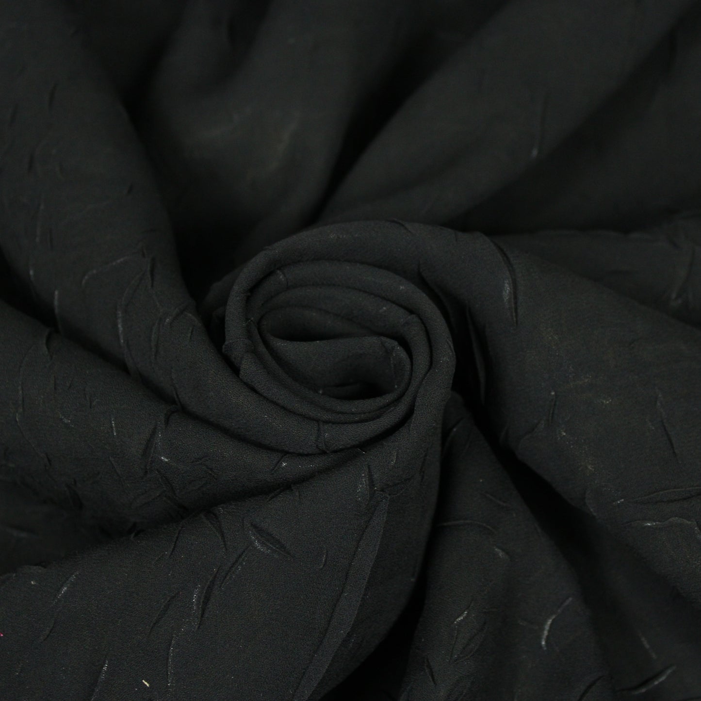 Tissu crêpon  - noir - photo 1/4 | So Tissus