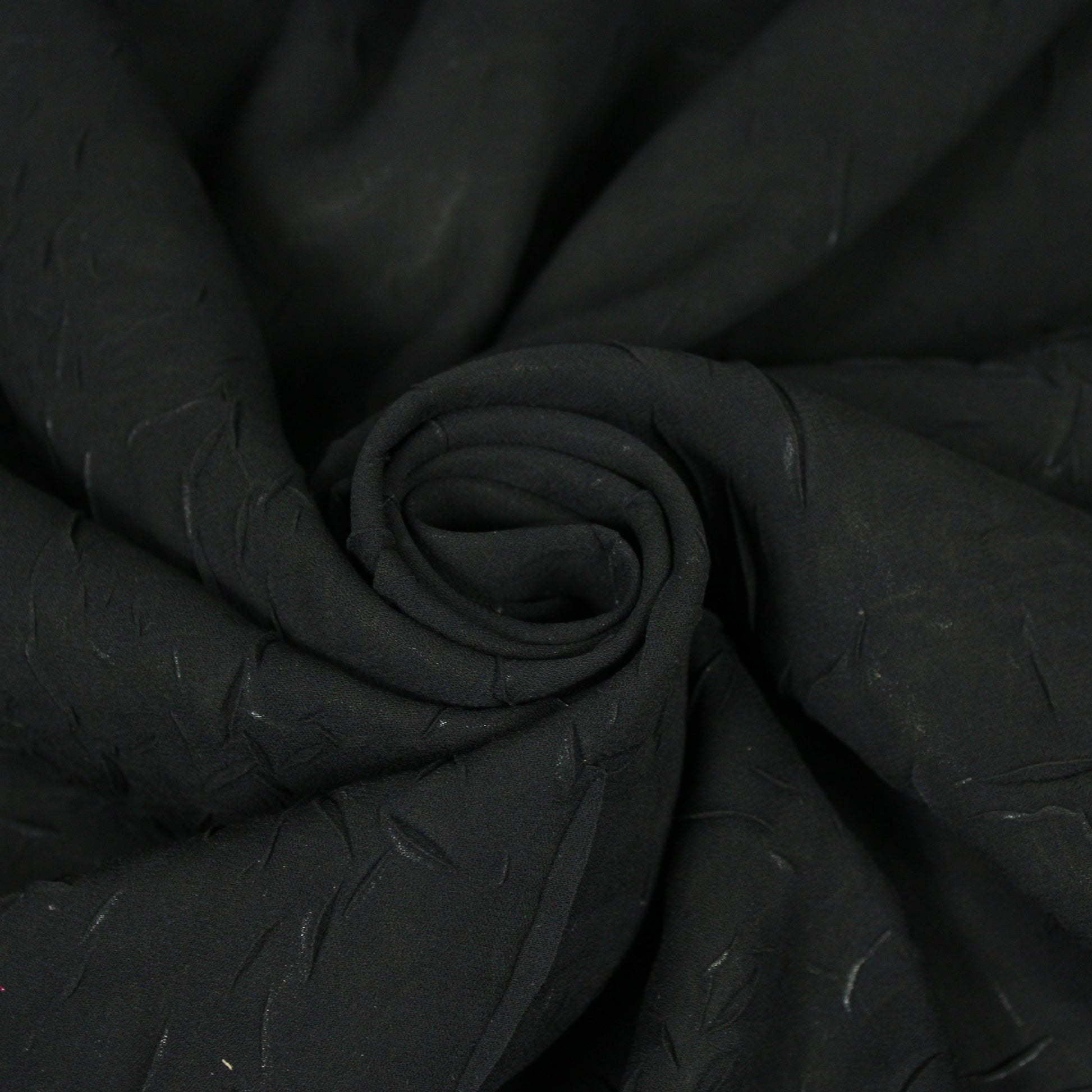 Tissu crêpon  - noir - photo 1/4 | So Tissus