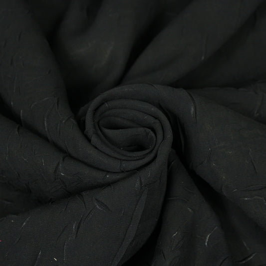 Tissu crêpon  - noir - photo 1/4 | So Tissus