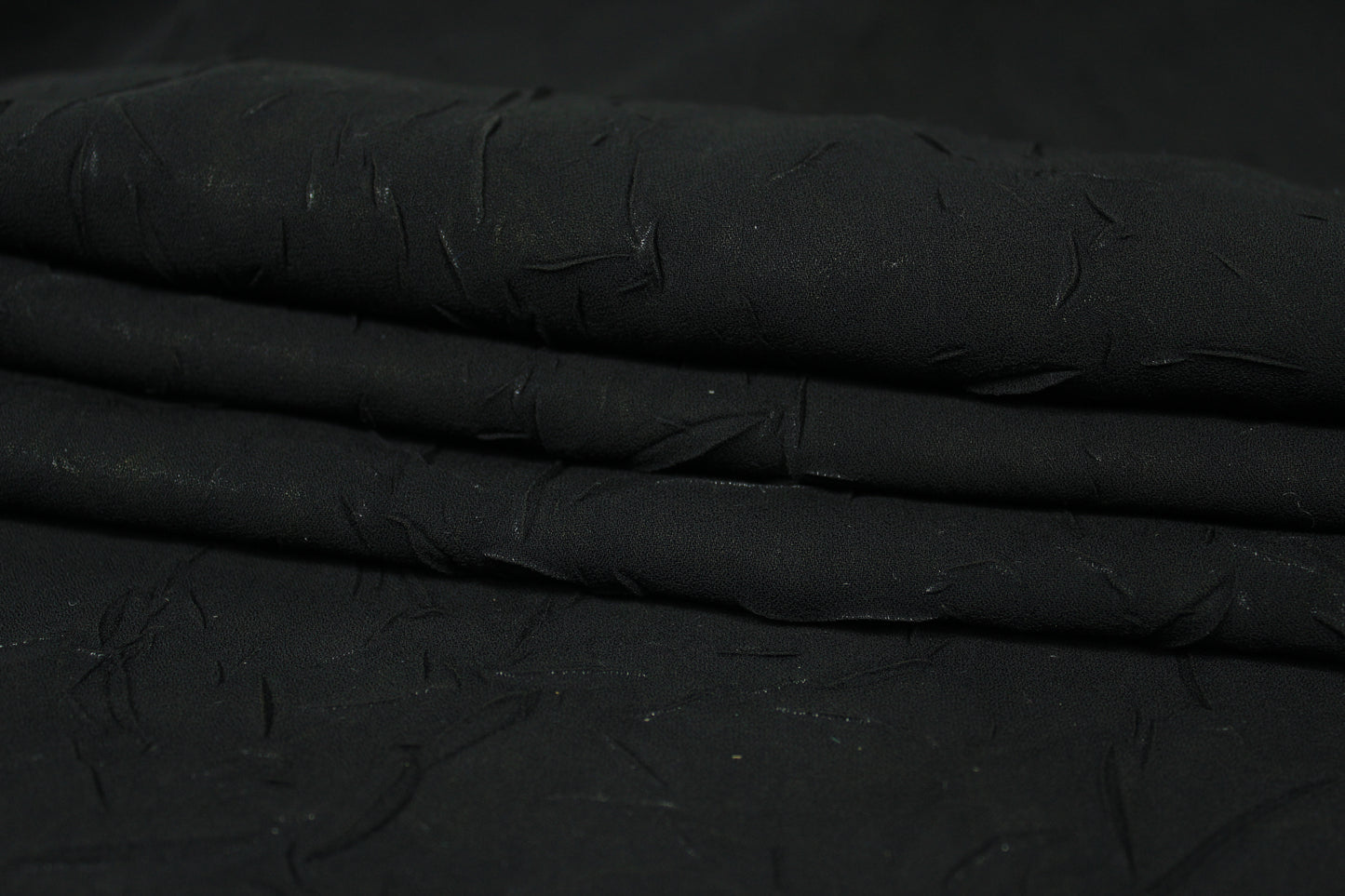 Tissu crêpon  - noir - photo 2/4 | So Tissus
