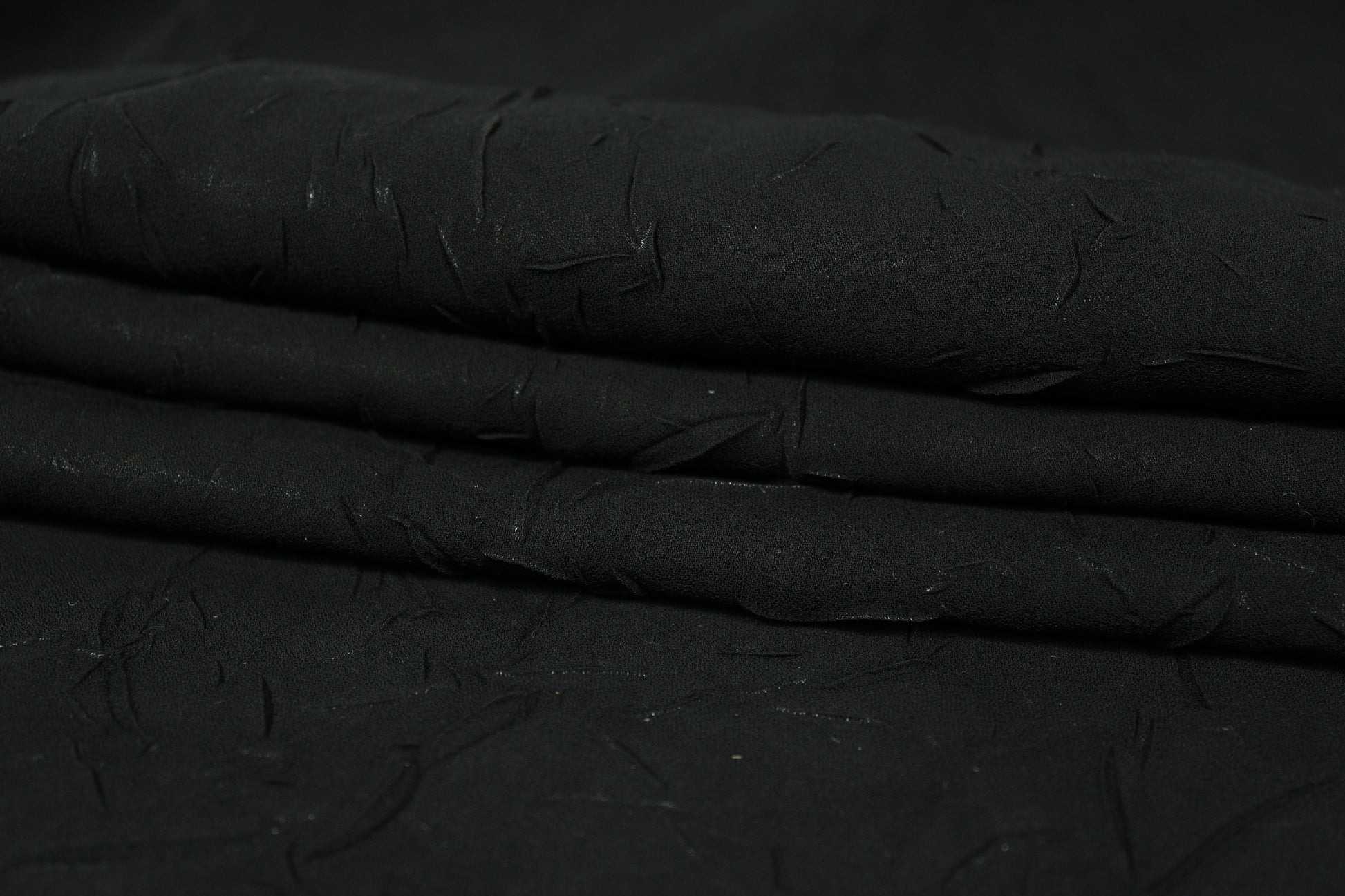 Tissu crêpon  - noir - photo 2/4 | So Tissus
