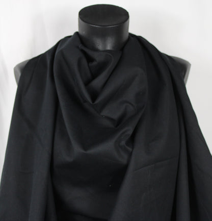 Tissu gabardine de coton stretch - noir - photo 3/4 | So Tissus