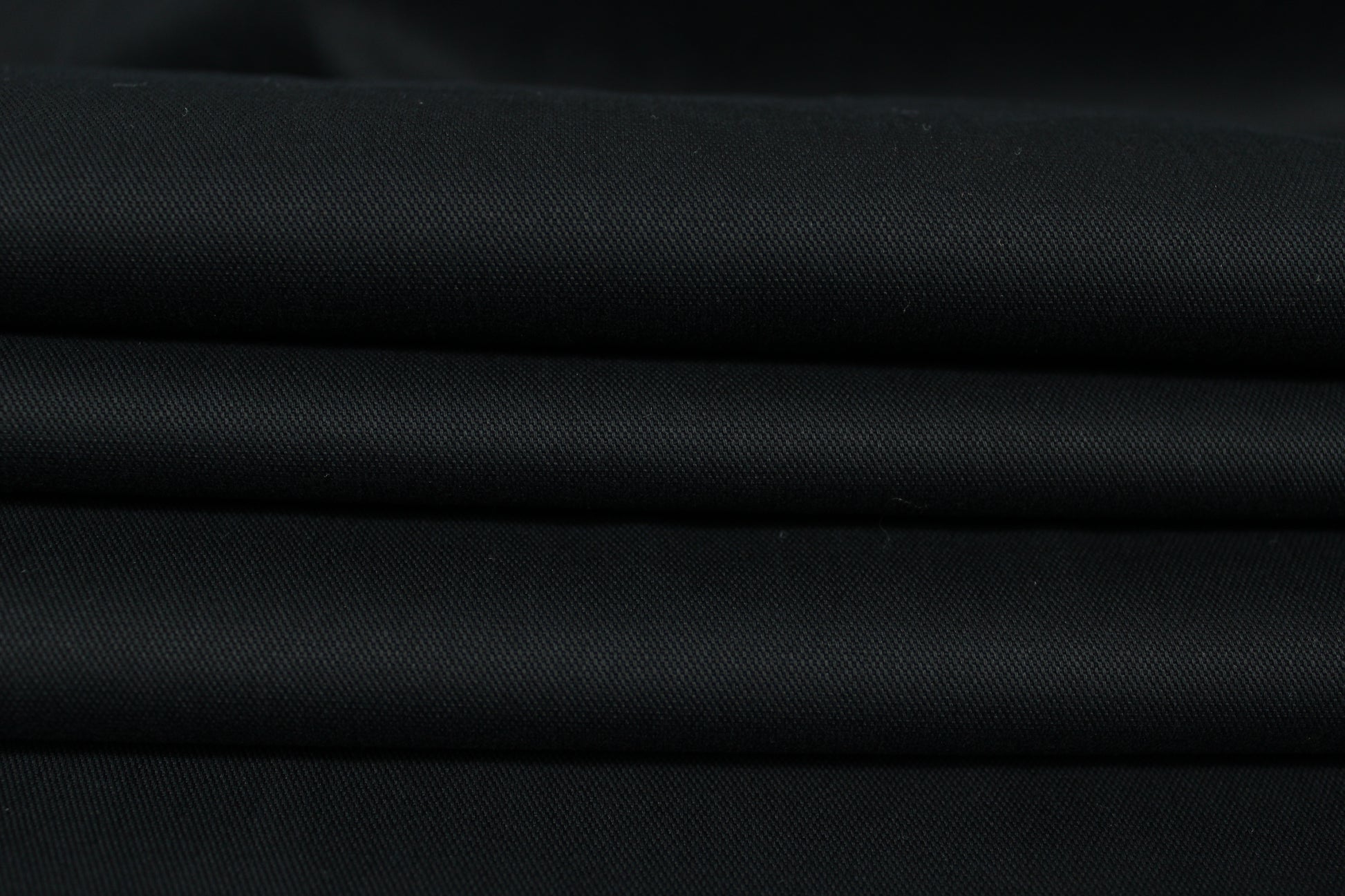 Tissu gabardine de coton stretch - noir - photo 2/4 | So Tissus