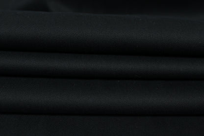 Tissu gabardine de coton stretch - noir - photo 2/4 | So Tissus