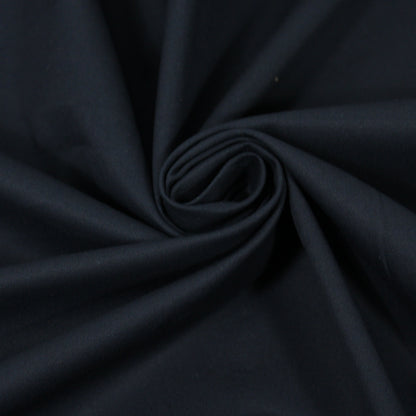 Tissu popeline de coton prestige stretch - bleu marine - photo 1/4 | So Tissus