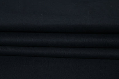 Tissu popeline de coton prestige stretch - bleu marine - photo 2/4 | So Tissus