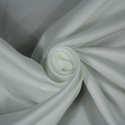 Tissu popeline piqué de coton prestige - blanc - photo 1/4 | So Tissus
