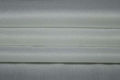 Tissu popeline piqué de coton prestige - blanc - photo 2/4 | So Tissus