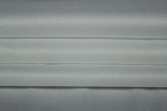 Tissu popeline piqué de coton prestige - blanc - photo 2/4 | So Tissus
