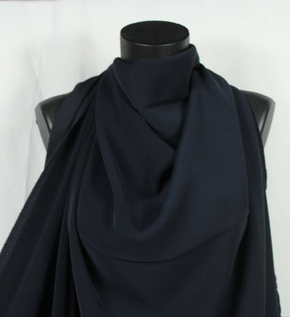 Tissu crepe stretch - bleu marine - photo 3/4 | So Tissus